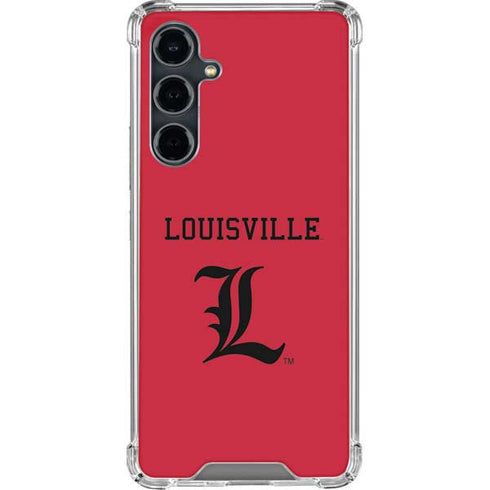 University of Louisville Cardinals Galaxy S23 FE Clear Case
