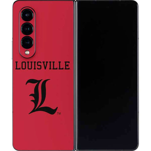 University of Louisville Cardinals Galaxy Z Fold4 5G Skin