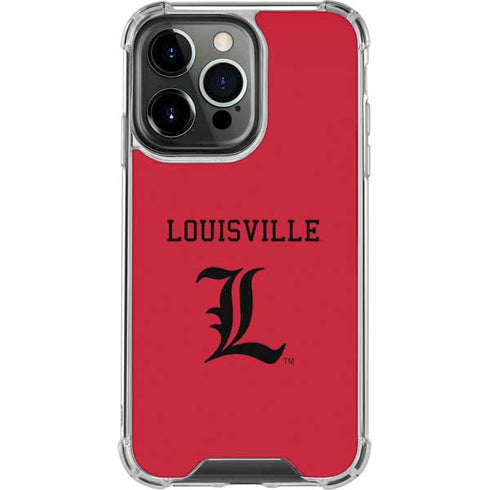 University of Louisville Cardinals iPhone 13 Pro Clear Case