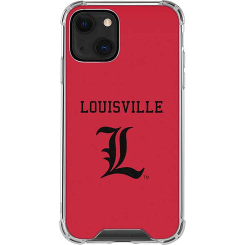 University of Louisville Cardinals iPhone 14 Plus Clear Case