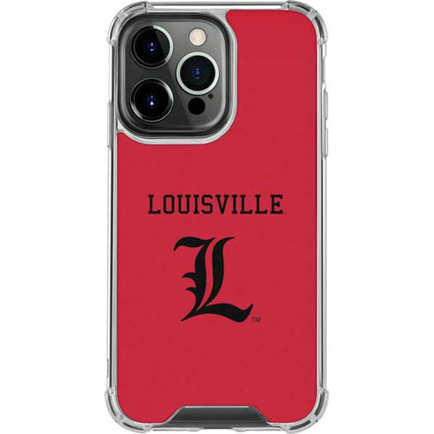 University of Louisville Cardinals iPhone 15 Pro Clear Case