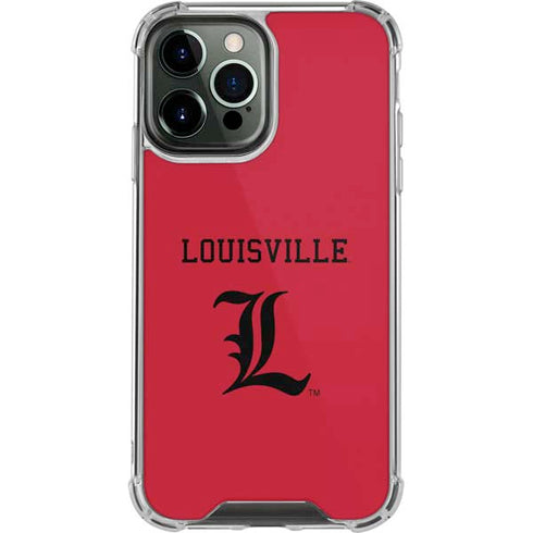 University of Louisville Cardinals iPhone 14 Pro Max Clear Case
