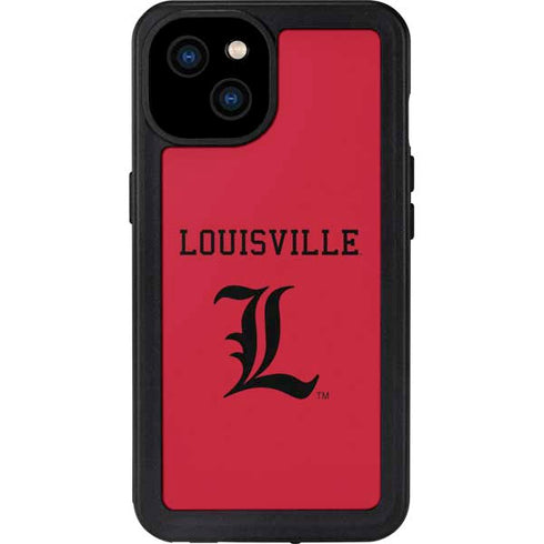 University of Louisville Cardinals iPhone 15 Plus Waterproof Case