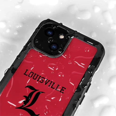 University of Louisville Cardinals iPhone 15 Plus Waterproof Case