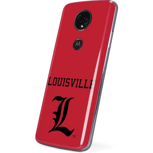 University of Louisville Cardinals Moto E5 Plus Skin