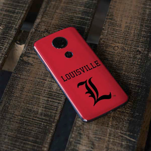 University of Louisville Cardinals Moto E5 Plus Skin