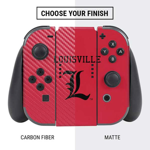 University of Louisville Cardinals Nintendo Switch Bundle Skin
