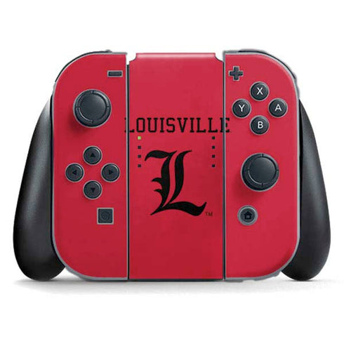 University of Louisville Cardinals Nintendo Switch (2017-2021) Joy-Con Controller Skin