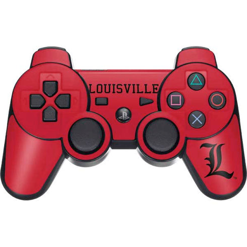 University of Louisville Cardinals PS3 Dual Shock wireless controller Skin