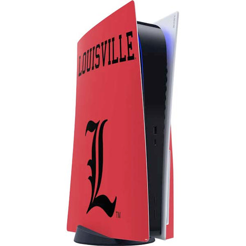 University of Louisville Cardinals PS5 Console Skin