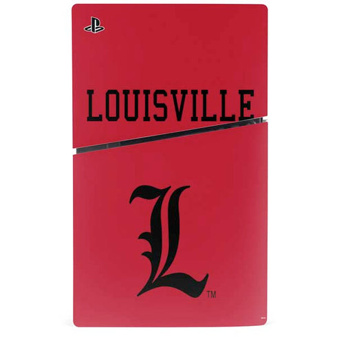 University of Louisville Cardinals PS5 Slim Disk Bundle Skin