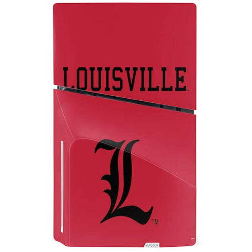 University of Louisville Cardinals PS5 Slim Disk Console Skin