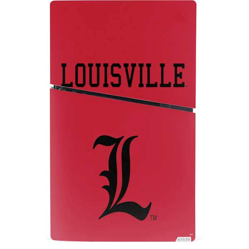 University of Louisville Cardinals PS5 Slim Digital Edition Bundle Skin