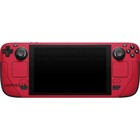 University of Louisville Cardinals Steam Deck Handheld Gaming Computer Skin