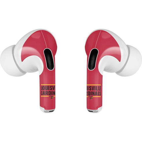 University of Louisville Cardinals Striped AirPods Pro 2nd Gen Skin