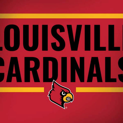 University of Louisville Cardinals Striped Dell Alienware Skin