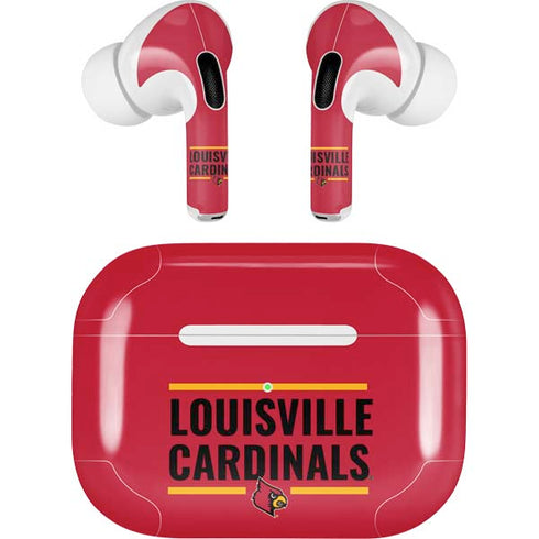 University of Louisville Cardinals Striped Apple AirPods Pro Skin