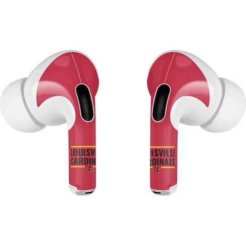 University of Louisville Cardinals Striped Apple AirPods Pro Skin