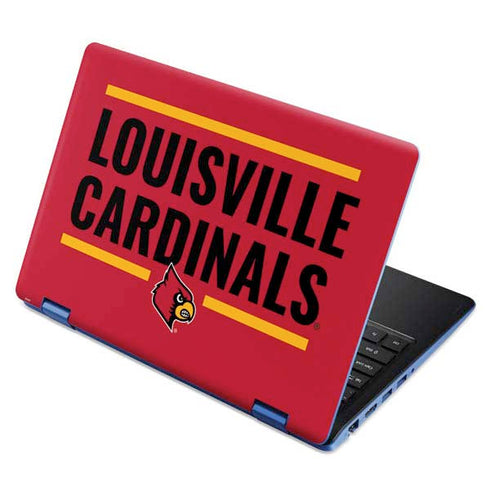 University of Louisville Cardinals Striped Aspire R11 11.6in Skin