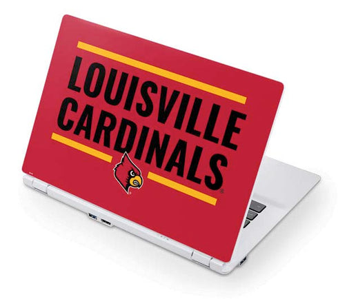 University of Louisville Cardinals Striped Acer Chromebook Skin