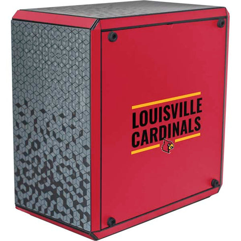 University of Louisville Cardinals Striped Cooler Master MasterBox Q300L Mini Tower Skin