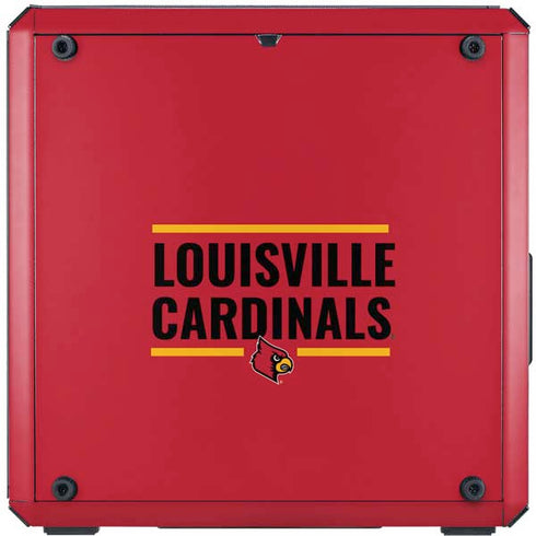 University of Louisville Cardinals Striped Cooler Master MasterBox Q300L Mini Tower Skin