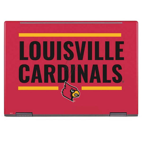 University of Louisville Cardinals Striped HP Envy Skin