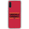 University of Louisville Cardinals Striped Galaxy A10e Clear Case