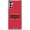 University of Louisville Cardinals Striped Galaxy A13 5G Clear Case