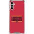 University of Louisville Cardinals Striped Galaxy A13 5G Clear Case