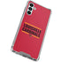 University of Louisville Cardinals Striped Galaxy A13 5G Clear Case