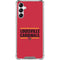 University of Louisville Cardinals Striped Galaxy A14 5G Clear Case