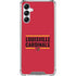University of Louisville Cardinals Striped Galaxy A14 5G Clear Case