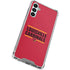 University of Louisville Cardinals Striped Galaxy A14 5G Clear Case