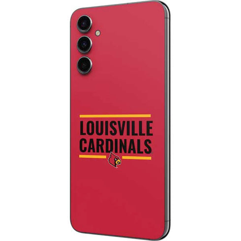 University of Louisville Cardinals Striped Galaxy A14 5G Skin