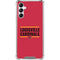 University of Louisville Cardinals Striped Galaxy A15 5G Clear Case