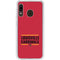 University of Louisville Cardinals Striped Galaxy A20 Clear Case