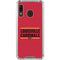 University of Louisville Cardinals Striped Galaxy A30 Clear Case