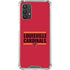 University of Louisville Cardinals Striped Galaxy A32 5G Clear Case