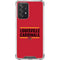 University of Louisville Cardinals Striped Galaxy A52 5G Clear Case