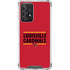 University of Louisville Cardinals Striped Galaxy A52 5G Clear Case