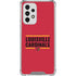 University of Louisville Cardinals Striped Galaxy A53 5G Clear Case
