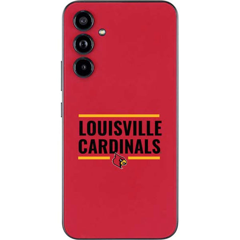 University of Louisville Cardinals Striped Galaxy A54 5G Skin