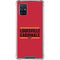 University of Louisville Cardinals Striped Galaxy A71 5G Clear Case