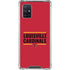 University of Louisville Cardinals Striped Galaxy A71 5G Clear Case