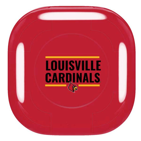 University of Louisville Cardinals Striped Galaxy Buds Pro Skin