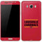 University of Louisville Cardinals Striped Galaxy J7 Skin