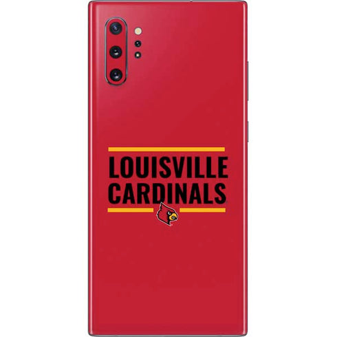 University of Louisville Cardinals Striped Galaxy Note 10 Plus Skin