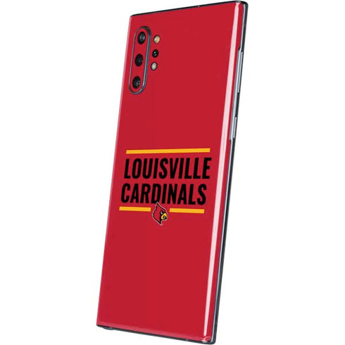 University of Louisville Cardinals Striped Galaxy Note 10 Plus Skin