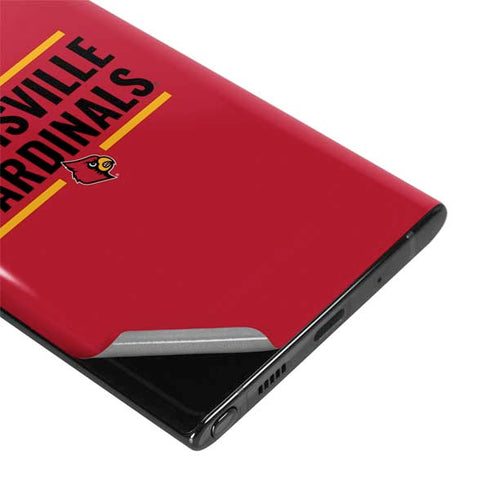 University of Louisville Cardinals Striped Galaxy Note 10 Plus Skin